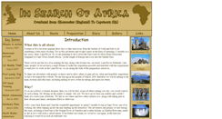 Desktop Screenshot of insearchofafrica.co.uk